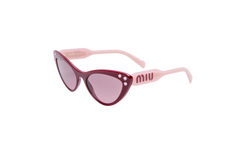 MIU MIU CATEYE ACETATE CRYSTAL BURGUNDY/ROSE