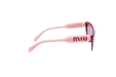 MIU MIU CATEYE ACETATE CRYSTAL BURGUNDY/ROSE