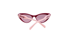 MIU MIU CATEYE ACETATE CRYSTAL BURGUNDY/ROSE