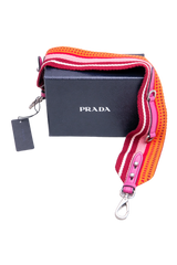 PRADA ALÇA CANVAS MULTICOLORS & PINK