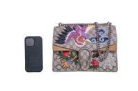 GUCCI DIONYSUS MEDIUM GG SUPREME BIRD EMBROIDERED