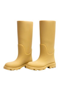 BURBERRY BOOTS MARSH SLIP-ON RAIN MANILLA - 38 BR