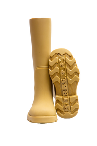 BURBERRY BOOTS MARSH SLIP-ON RAIN MANILLA - 38 BR