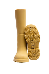 BURBERRY BOOTS MARSH SLIP-ON RAIN MANILLA - 38 BR