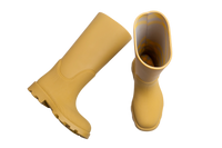 BURBERRY BOOTS MARSH SLIP-ON RAIN MANILLA - 38 BR