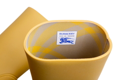 BURBERRY BOOTS MARSH SLIP-ON RAIN MANILLA - 38 BR