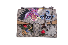 GUCCI DIONYSUS MEDIUM GG SUPREME BIRD EMBROIDERED