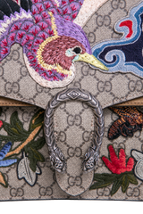 GUCCI DIONYSUS MEDIUM GG SUPREME BIRD EMBROIDERED