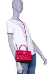 CHANEL TRENDY CC SMALL LAMBSKIN CHERRY