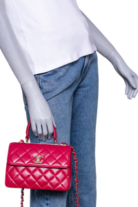 CHANEL TRENDY CC SMALL LAMBSKIN CHERRY