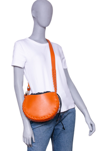 CHLOE SMALL MATE HOBO ORANGE