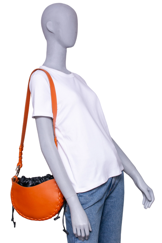 CHLOE SMALL MATE HOBO ORANGE