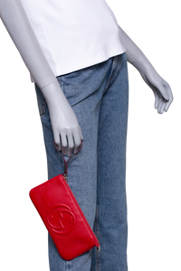 GUCCI CLUTCH WRISTLET SOHO RED