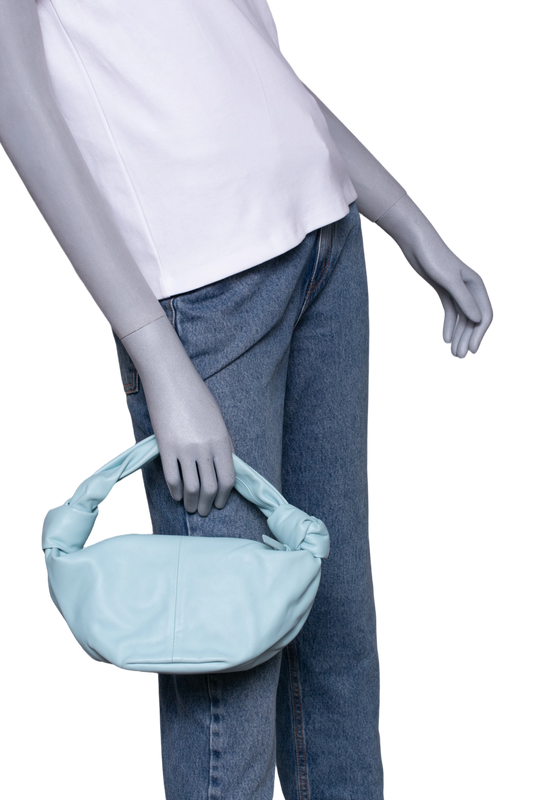 BOTTEGA DOUBLE KNOT MINI BLUE SPEARMINT