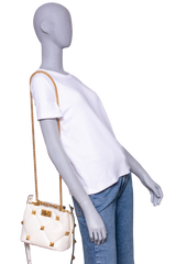 VALENTINO ROMAN STUD TOP HANDLE OFF WHITE