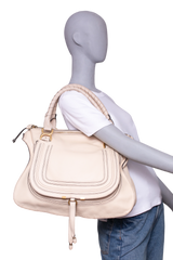 CHLOE MARCIE BAG IN GRAINED LEATHER SWEET BEIGE