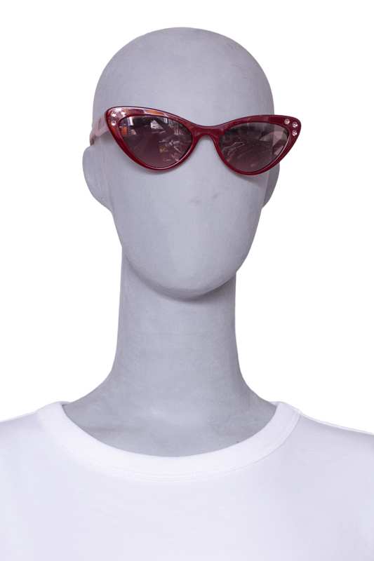 MIU MIU CATEYE ACETATE CRYSTAL BURGUNDY/ROSE