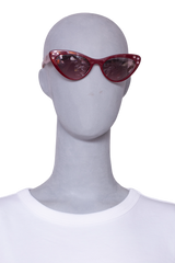 MIU MIU CATEYE ACETATE CRYSTAL BURGUNDY/ROSE