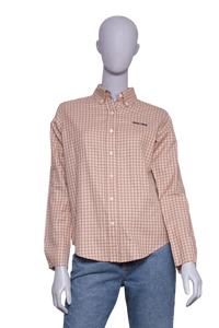 MIU MIU SHIRT LONG SLEEVE CHECKERED