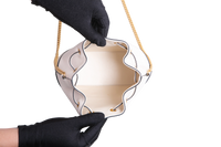 VALENTINO MINI BUCKET BAG IN NAPPA VLOGO LIGHT IVORY