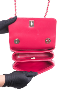 CHANEL TRENDY CC SMALL LAMBSKIN CHERRY