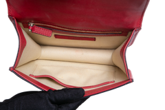 VALENTINO GLAM LOCK SMALL RED SHOULDER