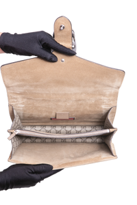 GUCCI DIONYSUS MEDIUM GG SUPREME BIRD EMBROIDERED