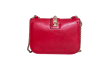 VALENTINO GLAM LOCK SMALL RED SHOULDER