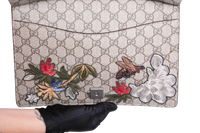 GUCCI DIONYSUS MEDIUM GG SUPREME BIRD EMBROIDERED