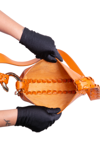 CHLOE SMALL MATE HOBO ORANGE