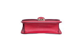 VALENTINO GLAM LOCK SMALL RED SHOULDER