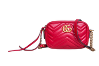 GUCCI MINI CAMERA BAG GG MARMONT RED