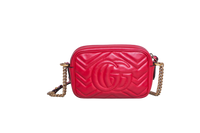GUCCI MINI CAMERA BAG GG MARMONT RED