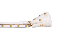 VALENTINO ROMAN STUD TOP HANDLE OFF WHITE