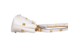 VALENTINO ROMAN STUD TOP HANDLE OFF WHITE