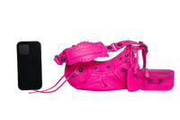 BALENCIAGA LE CAGOLE XS PINK NEON