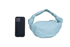 BOTTEGA DOUBLE KNOT MINI BLUE SPEARMINT