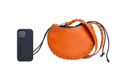 CHLOE SMALL MATE HOBO ORANGE