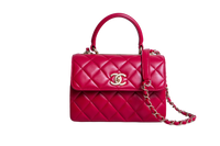CHANEL TRENDY CC SMALL LAMBSKIN CHERRY