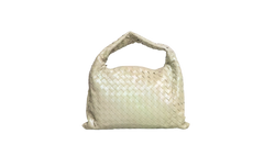 BOTTEGA HOP SMALL INTRECCIATO TRAVERTINE