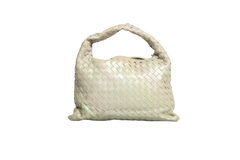 BOTTEGA HOP SMALL INTRECCIATO TRAVERTINE