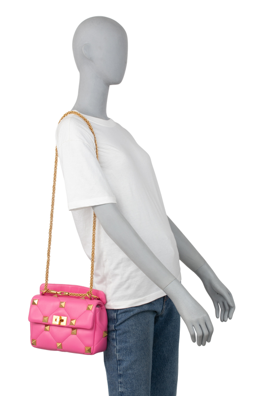 VALENTINO ROMAN STUD SMALL PINK