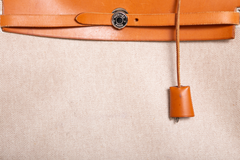 HERMÈS HERBAG ZIP 39 MM TOILE VACHE CALFSKIN NATURAL