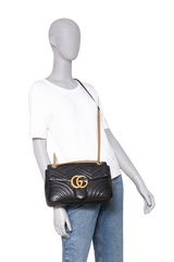 GUCCI GG MARMONT MEDIUM BLACK