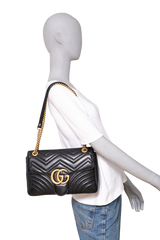 GUCCI GG MARMONT MEDIUM BLACK