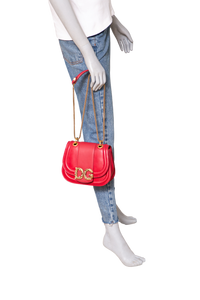 D&G DG AMORE CROSSBODY LEATHER RED