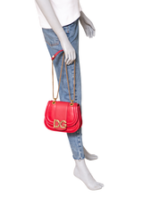 D&G DG AMORE CROSSBODY LEATHER RED