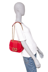 D&G DG AMORE CROSSBODY LEATHER RED