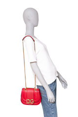 D&G DG AMORE CROSSBODY LEATHER RED