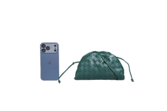 BOTTEGA MINI POUCH INTRECCIATO RAINTREE